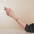 Immergrün | Silber | Glühwürmchen-Glaskreuz-Armband